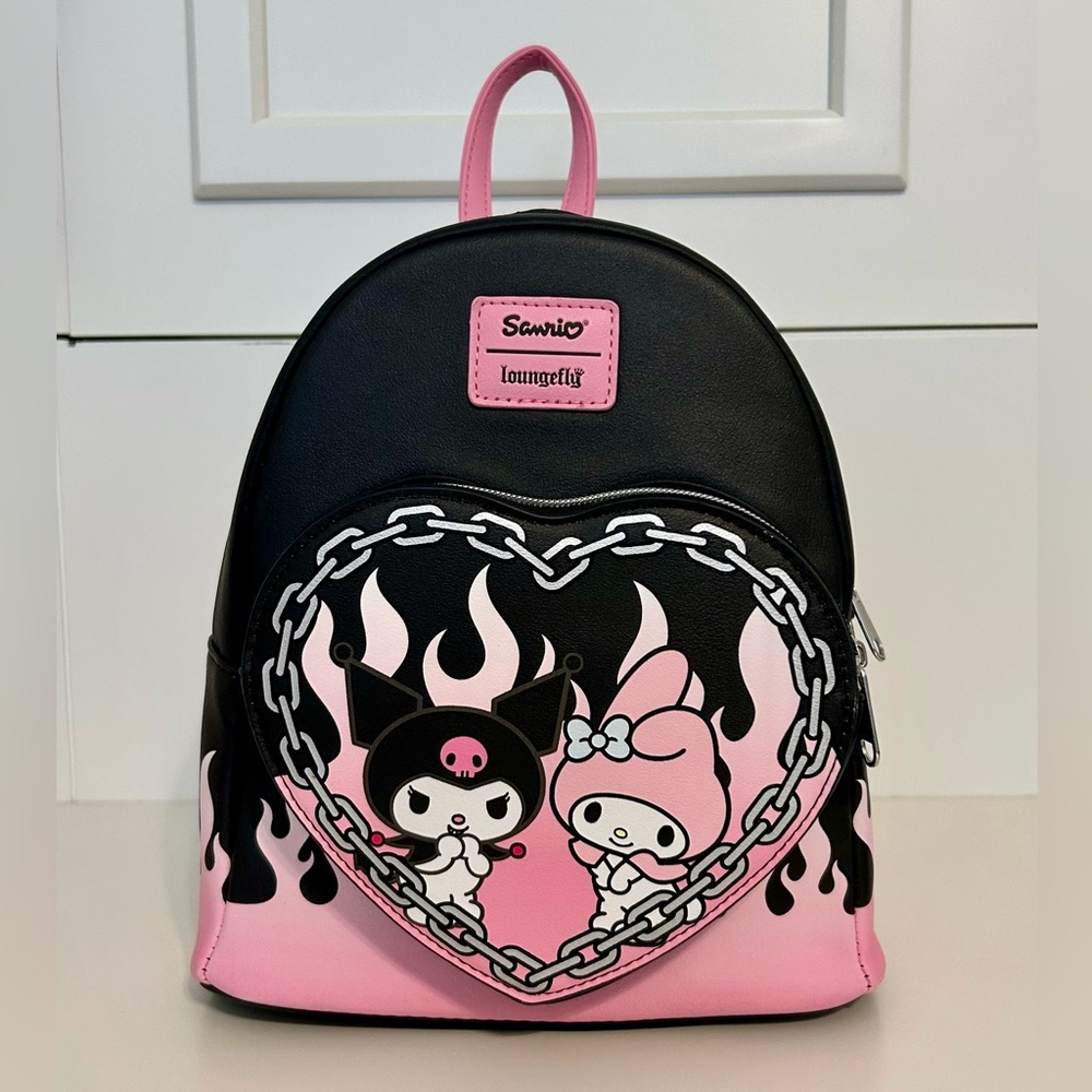 Loungefly Sanrio My Melody & Kuromi Flame Mini Backpack